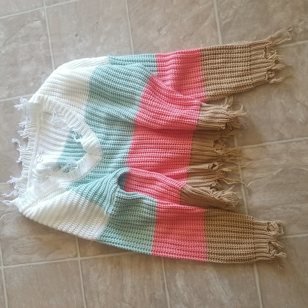 Distressed sweater